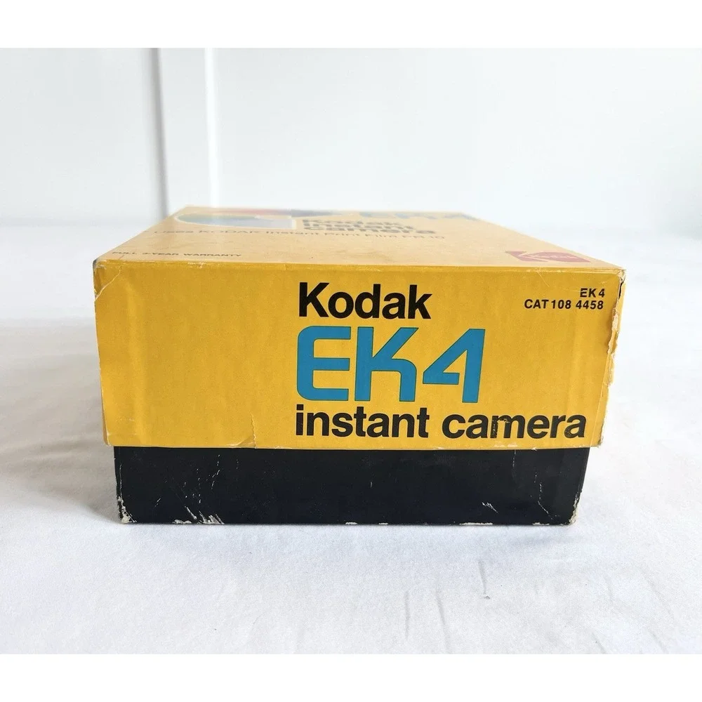 Vintage 1970s‎ Kodak EK4 Instant Camera Box Manual Photography Collect Untested